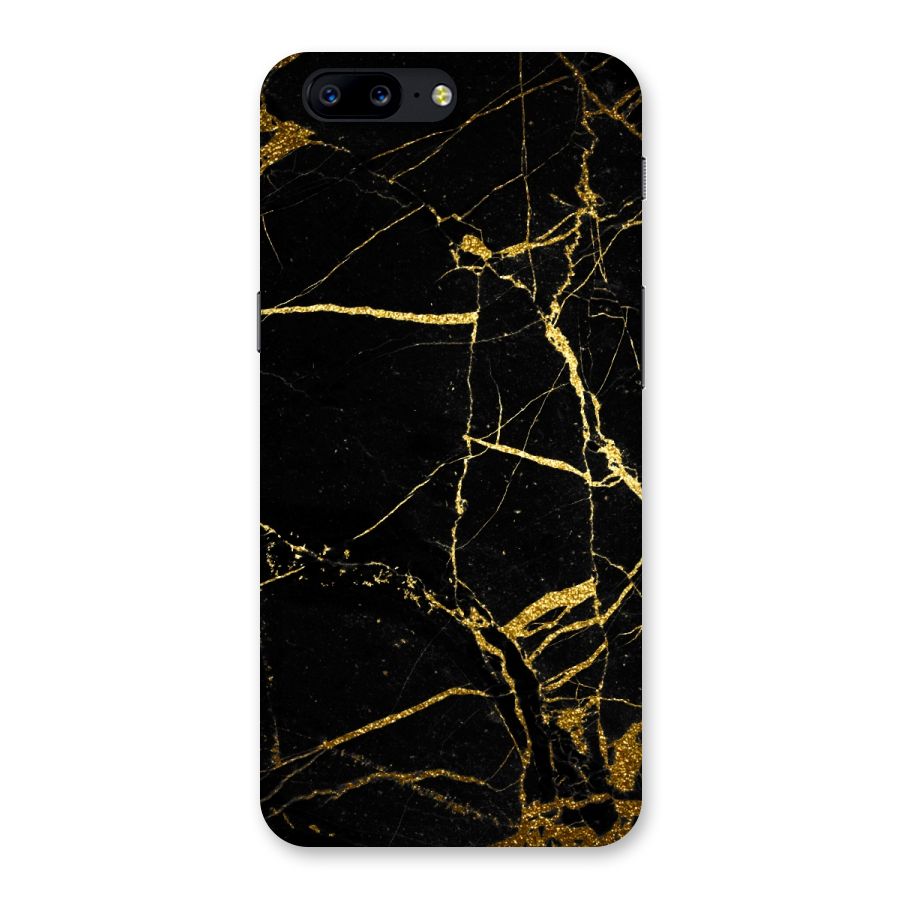 Black And Gold Design Back Case for OnePlus 5