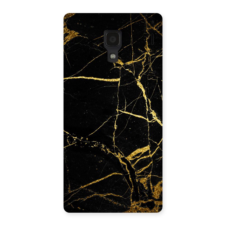 Black And Gold Design Back Case for Redmi 1S