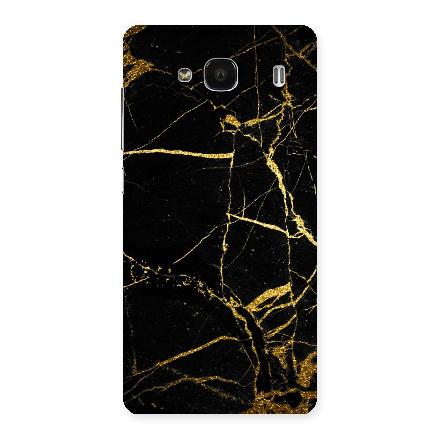 Black And Gold Design Back Case for Redmi 2s