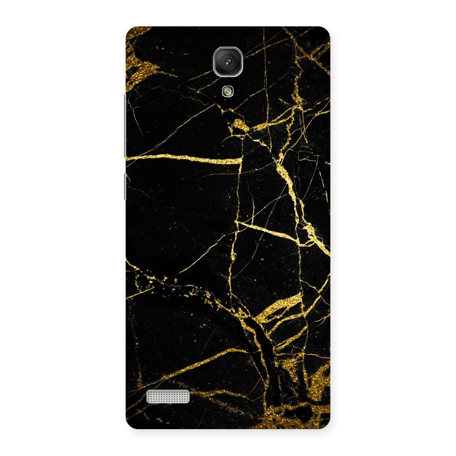 Black And Gold Design Back Case for Redmi Note