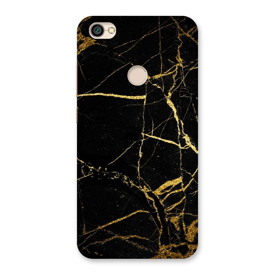 Black And Gold Design Back Case for Redmi Y1 2017
