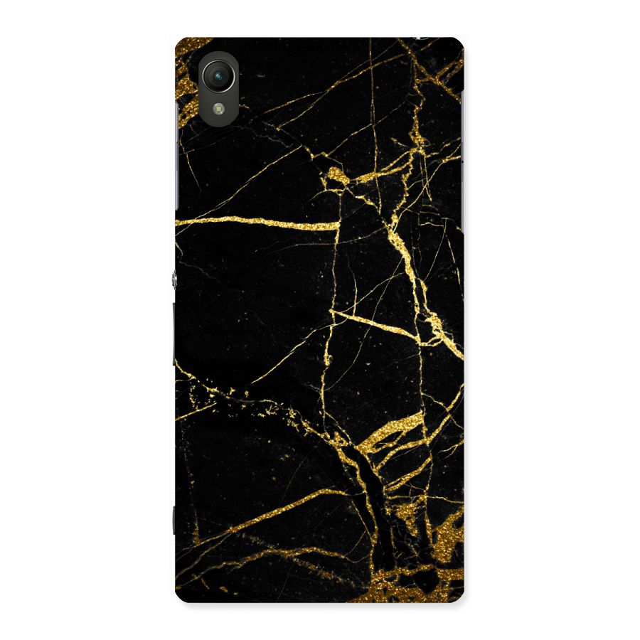 Black And Gold Design Back Case for Sony Xperia Z1