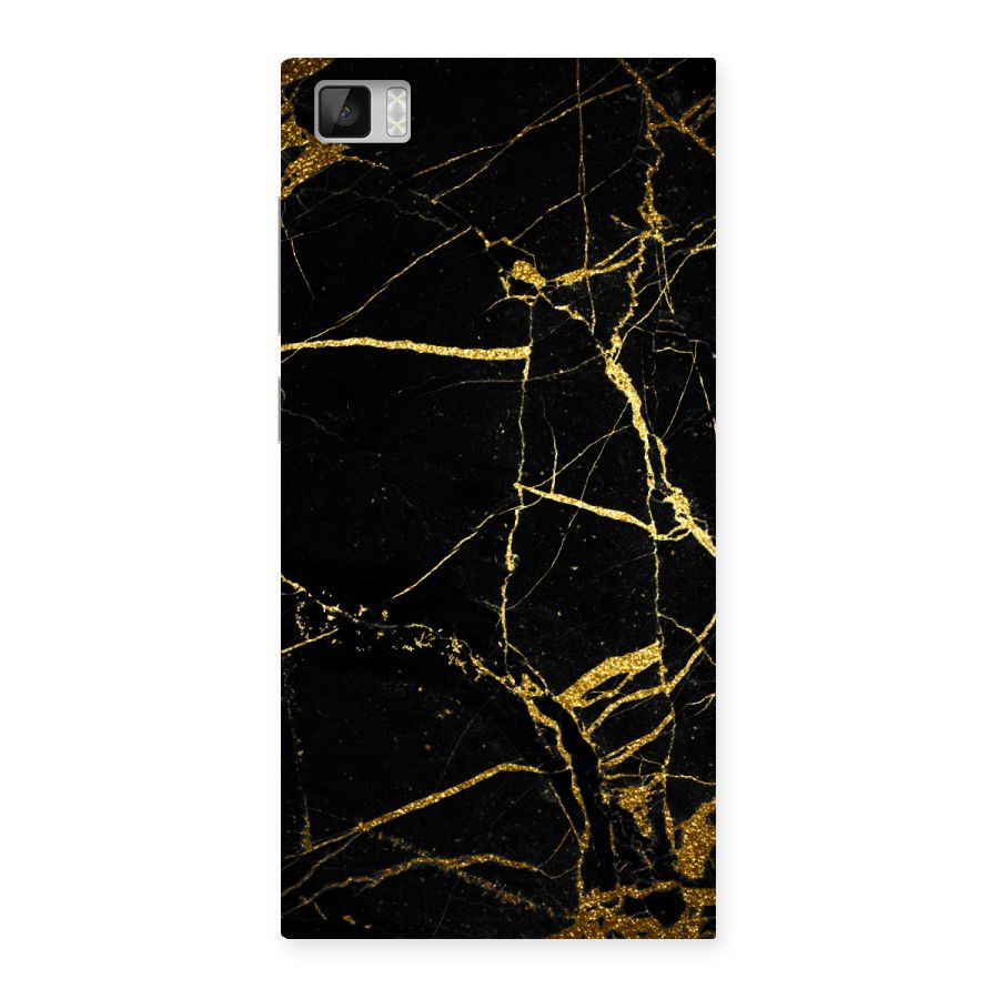 Black And Gold Design Back Case for Xiaomi Mi3