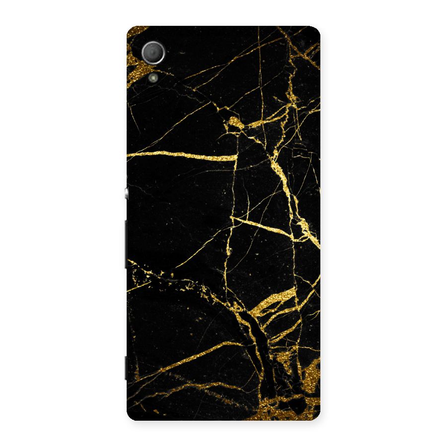 Black And Gold Design Back Case for Xperia Z4