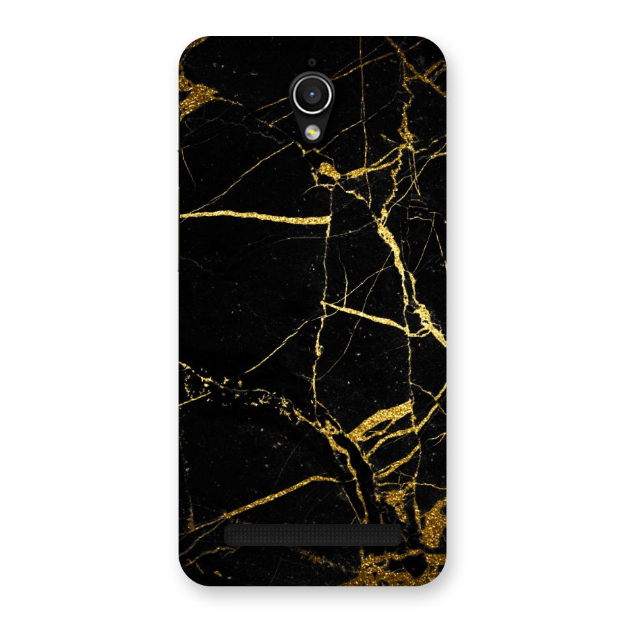 Black And Gold Design Back Case for Zenfone Go