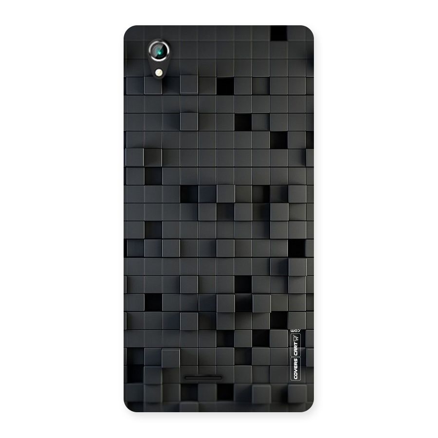 Black Bricks Back Case for Lava Iris 800