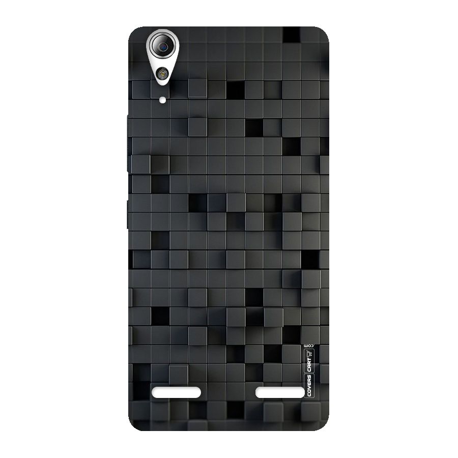 Black Bricks Back Case for Lenovo A6000 Plus