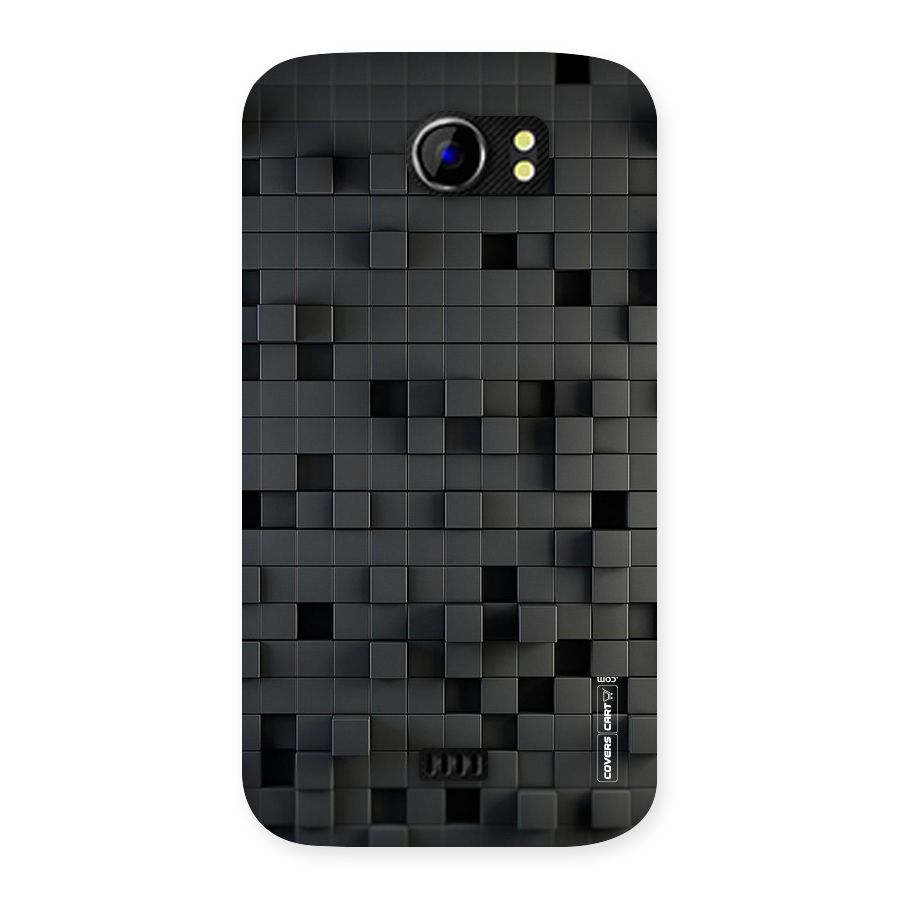 Black Bricks Back Case for Micromax Canvas 2 A110