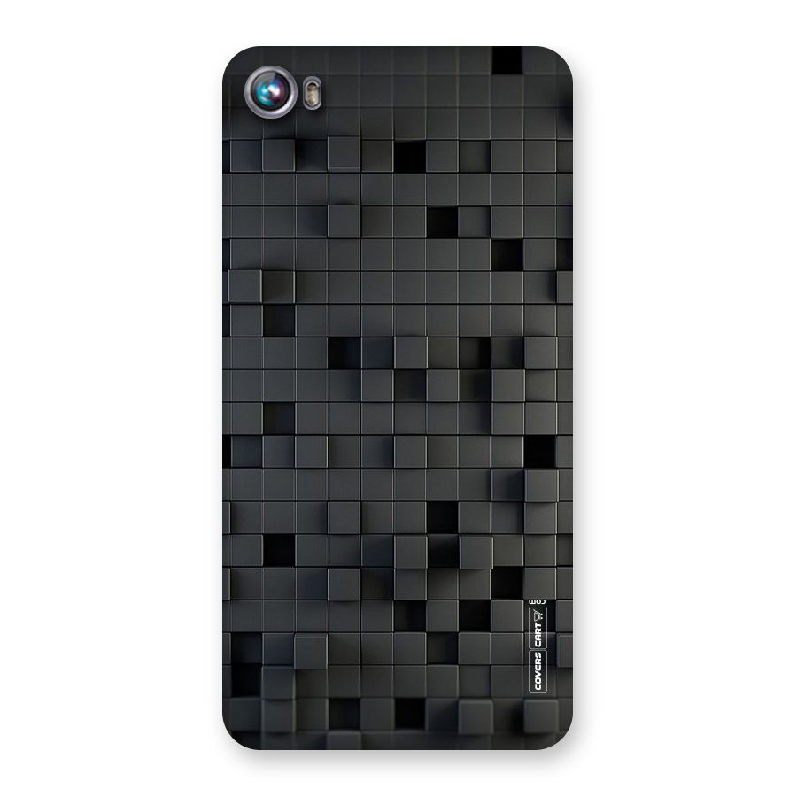Black Bricks Back Case for Micromax Canvas Fire 4 A107