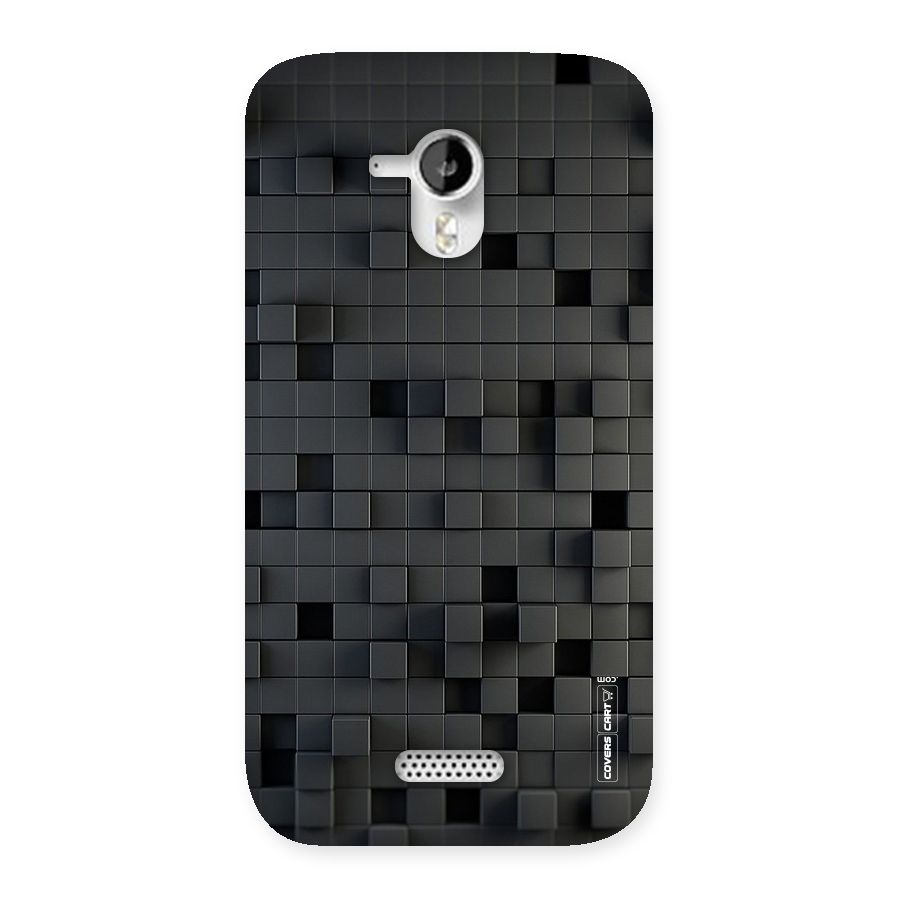 Black Bricks Back Case for Micromax Canvas HD A116