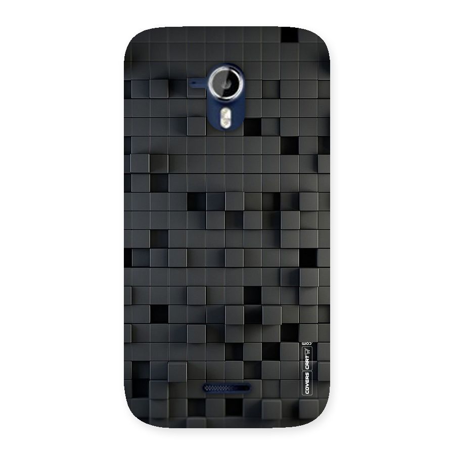 Black Bricks Back Case for Micromax Canvas Magnus A117