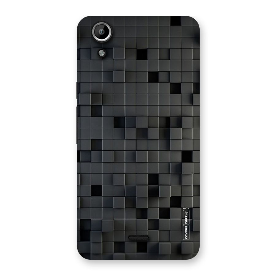 Black Bricks Back Case for Micromax Canvas Selfie Lens Q345