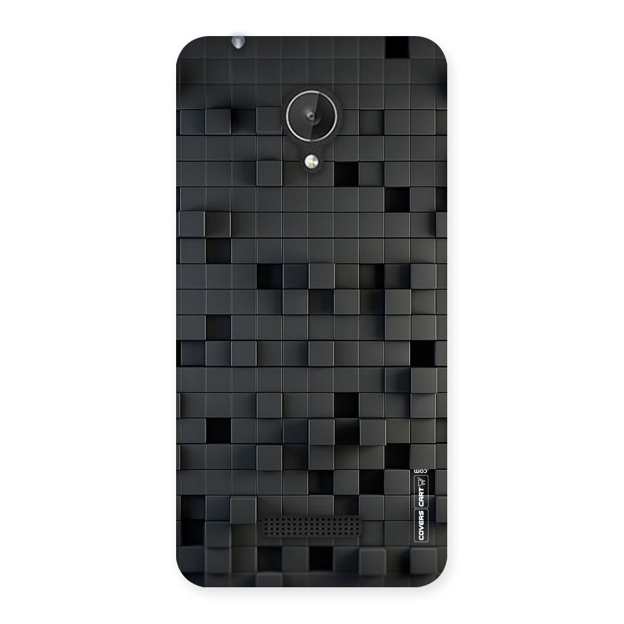 Black Bricks Back Case for Micromax Canvas Spark Q380