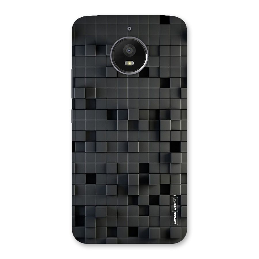 Black Bricks Back Case for Moto E4 Plus