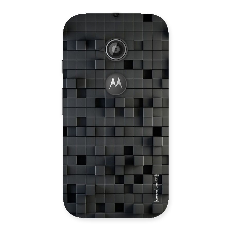 Black Bricks Back Case for Moto E 2nd Gen