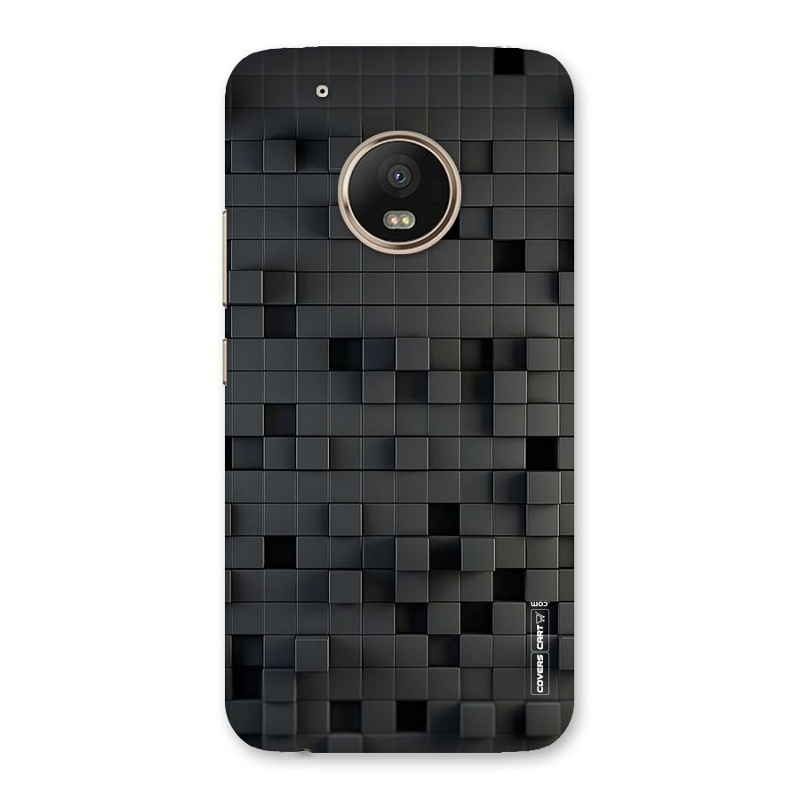 Black Bricks Back Case for Moto G5 Plus