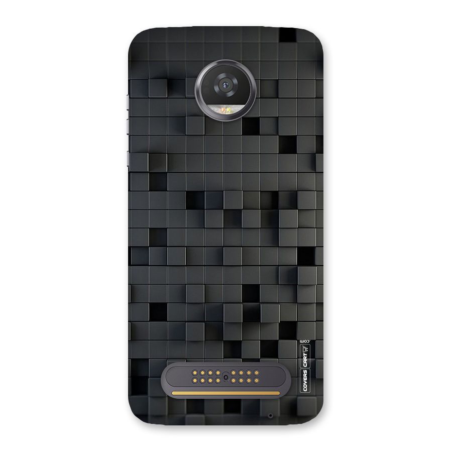 Black Bricks Back Case for Moto Z2 Play