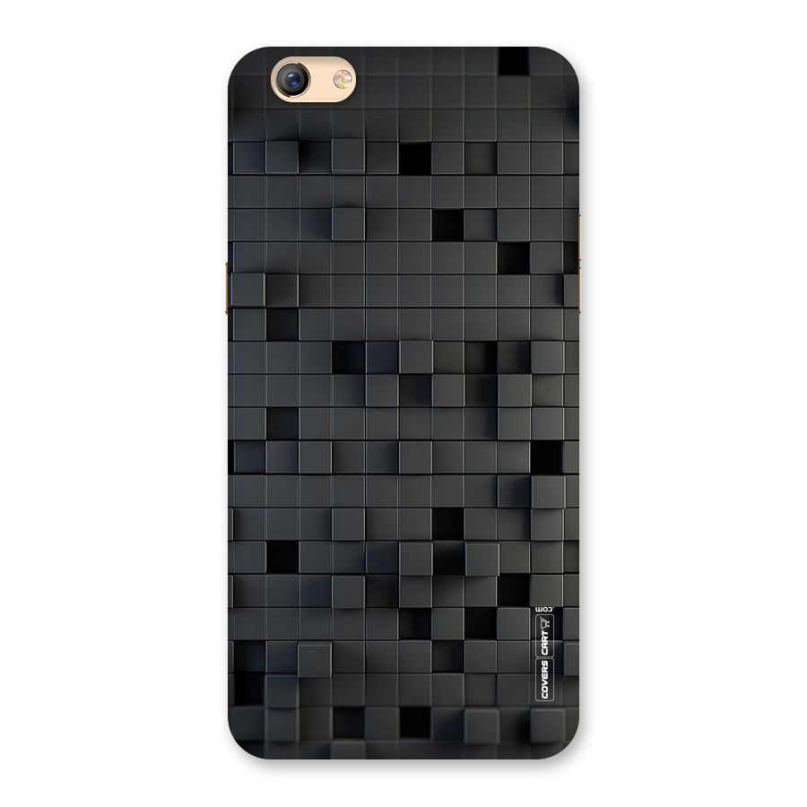 Black Bricks Back Case for Oppo F3 Plus