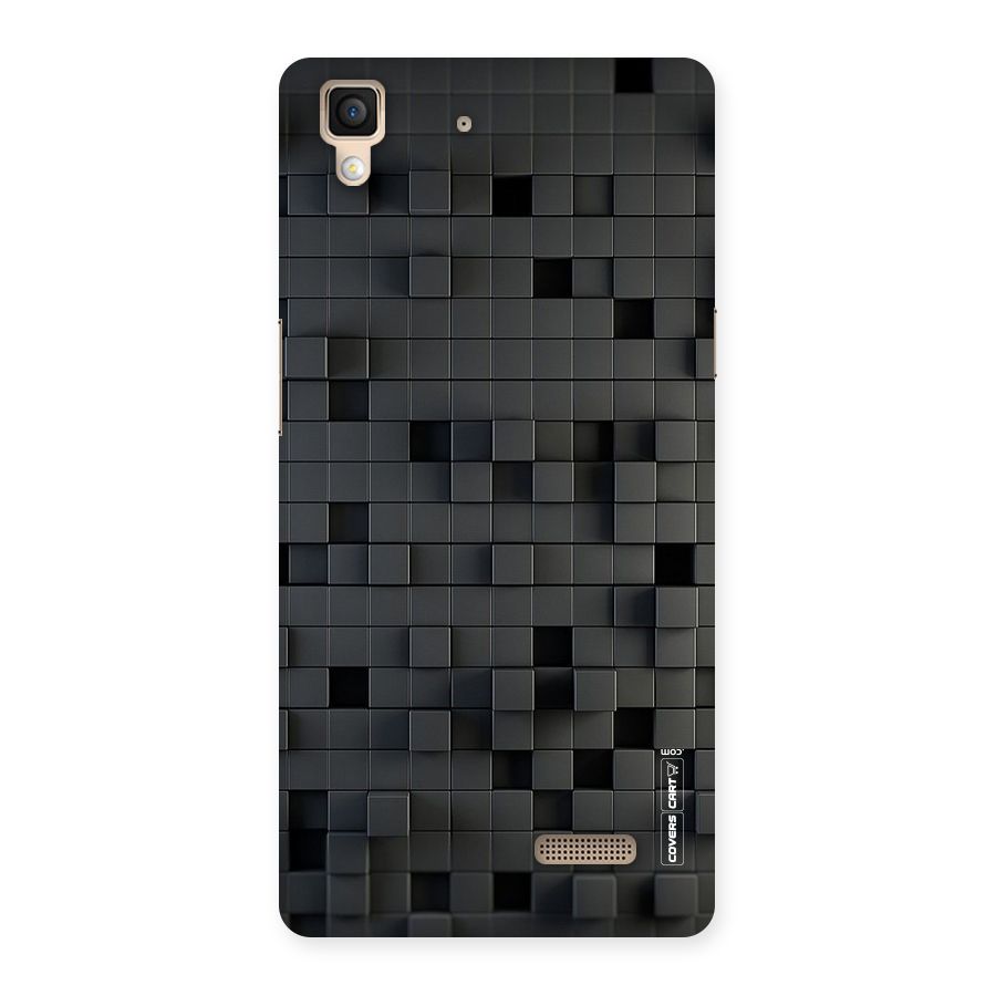 Black Bricks Back Case for Oppo R7
