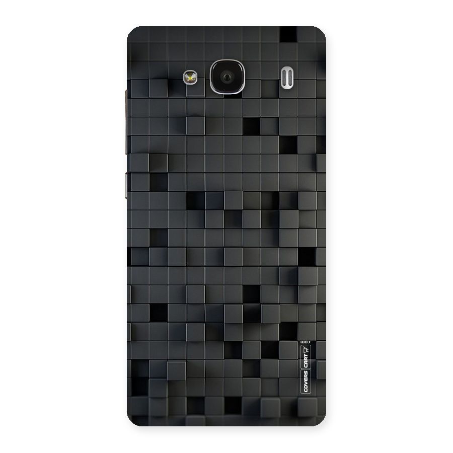 Black Bricks Back Case for Redmi 2s