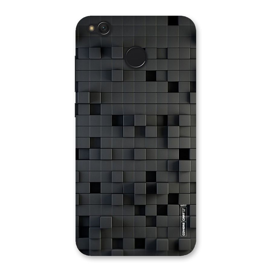Black Bricks Back Case for Redmi 4