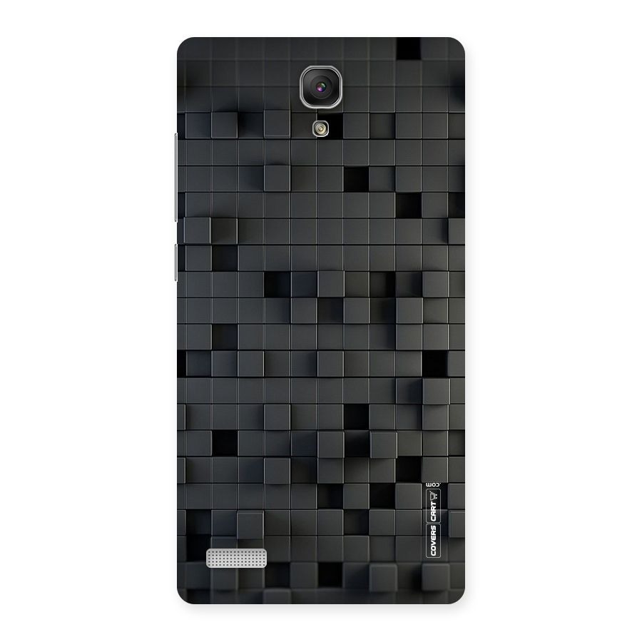 Black Bricks Back Case for Redmi Note