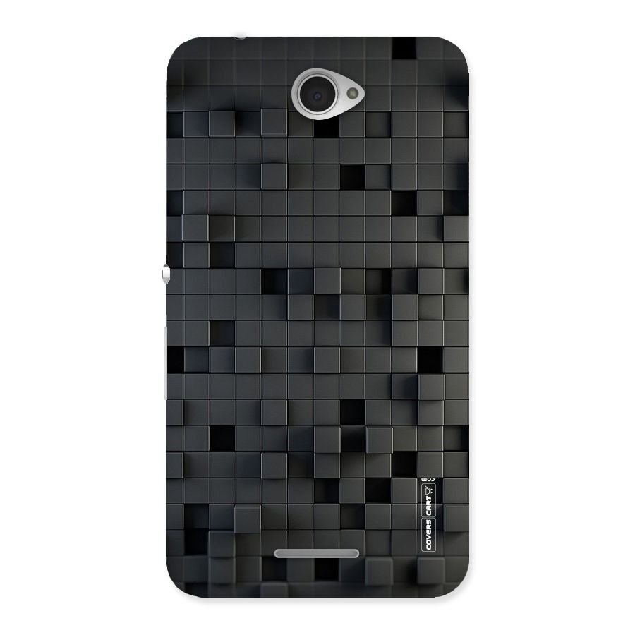 Black Bricks Back Case for Sony Xperia E4