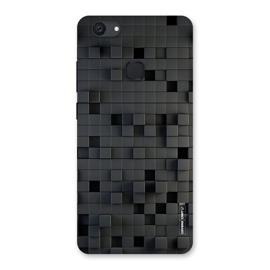 Black Bricks Back Case for Vivo V7 Plus