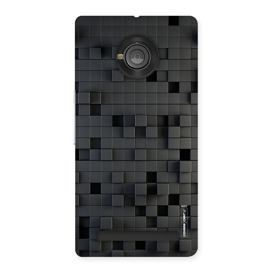Black Bricks Back Case for Yu Yunique