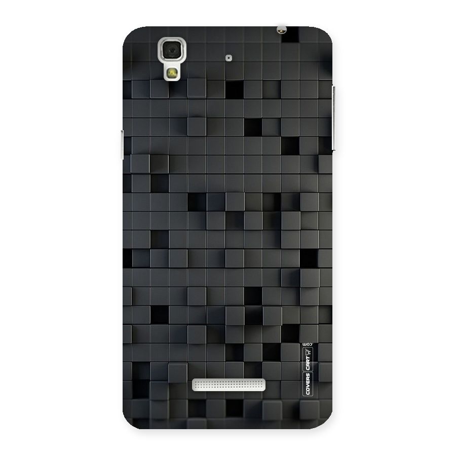 Black Bricks Back Case for Yu Yureka
