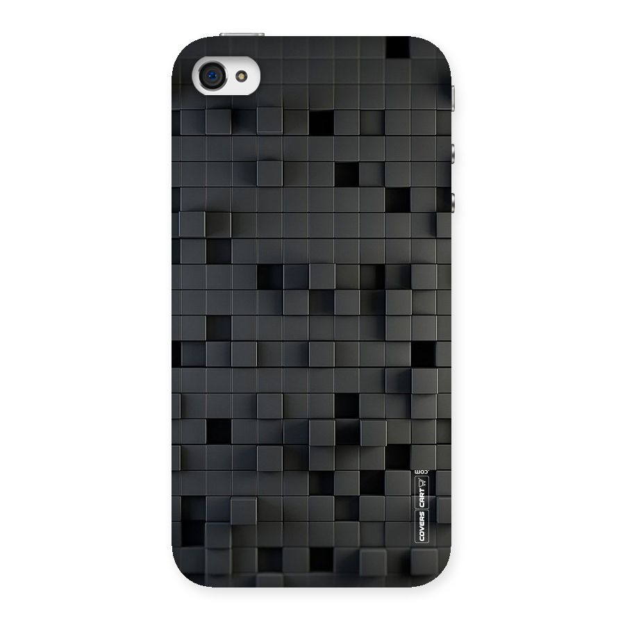 Black Bricks Back Case for iPhone 4 4s