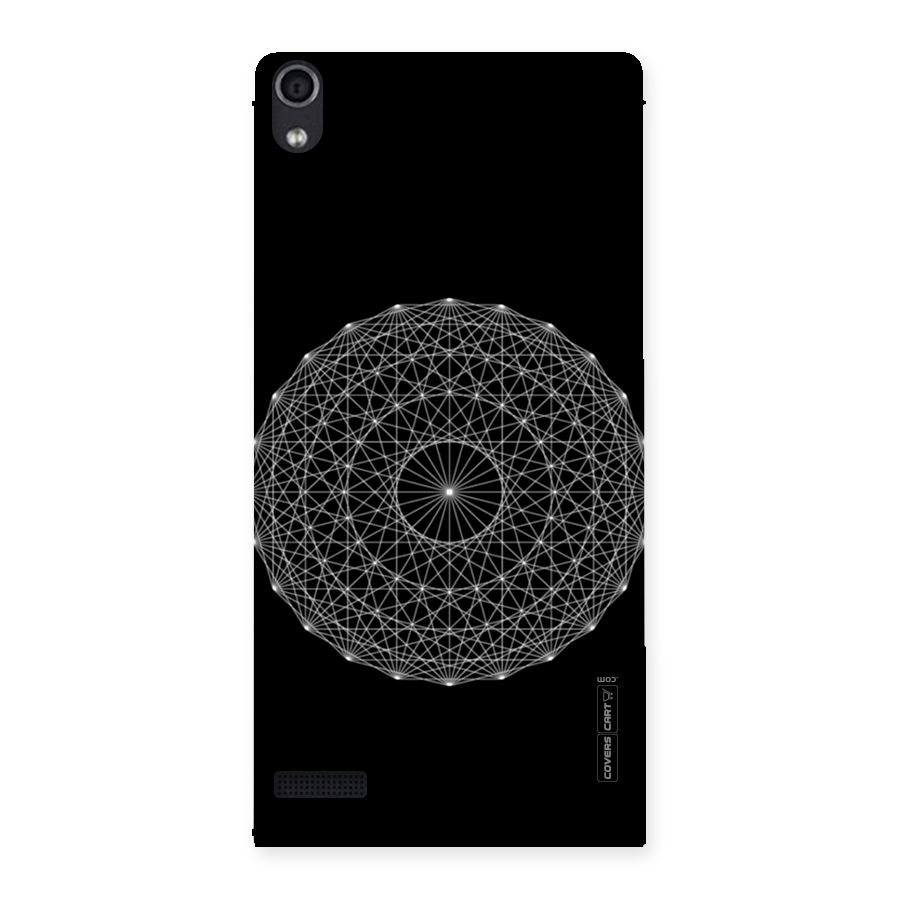 Black Clipart Back Case for Ascend P6