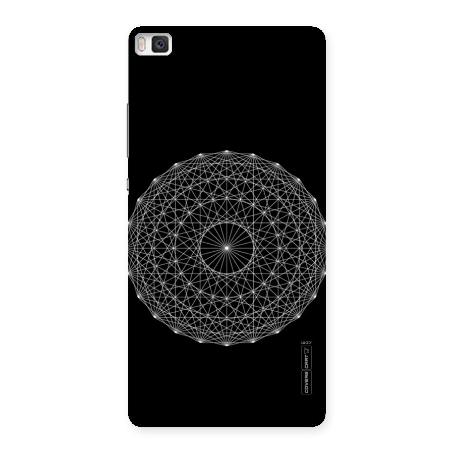 Black Clipart Back Case for Huawei P8