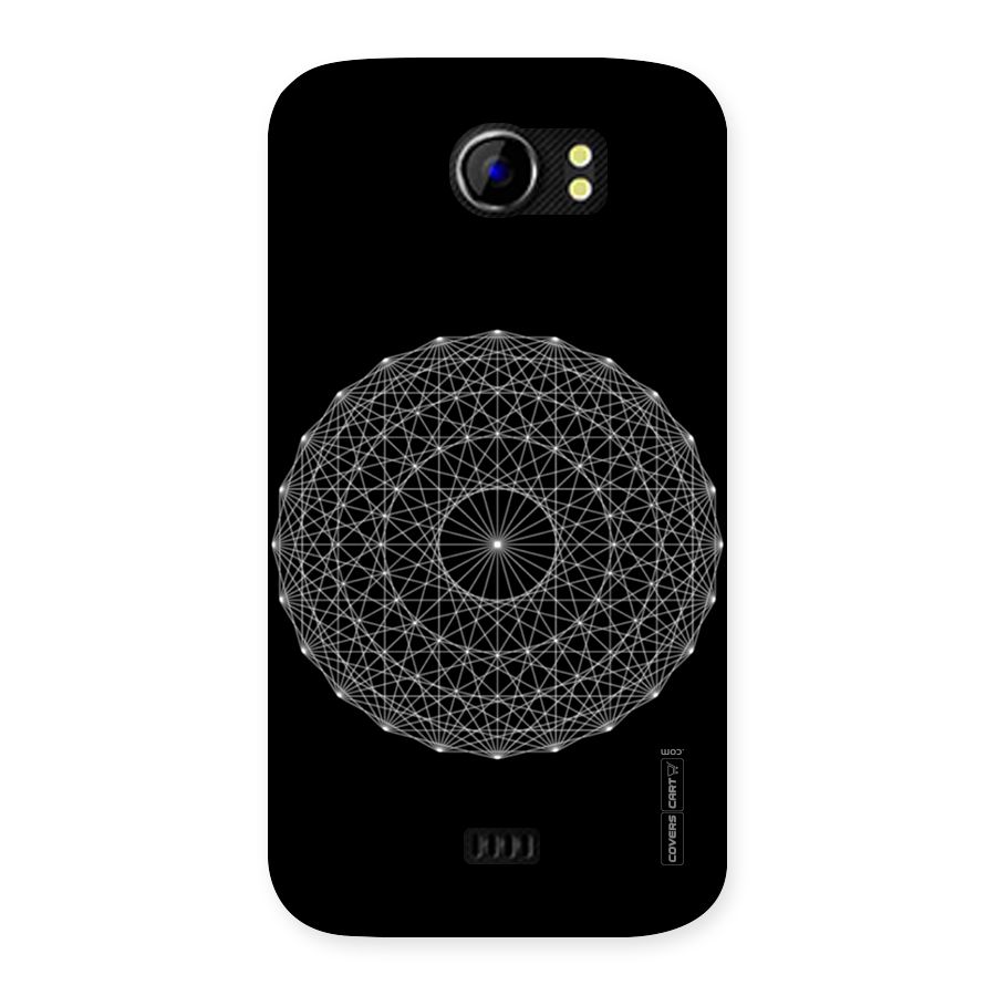 Black Clipart Back Case for Micromax Canvas 2 A110