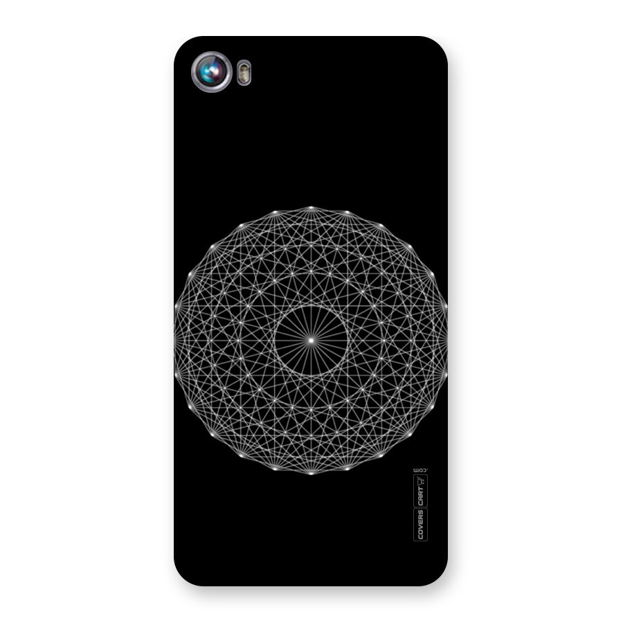 Black Clipart Back Case for Micromax Canvas Fire 4 A107