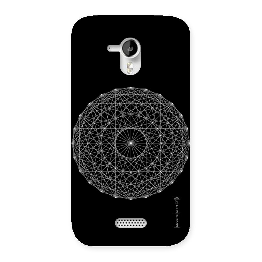 Black Clipart Back Case for Micromax Canvas HD A116