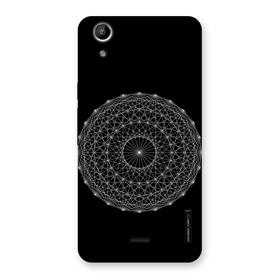 Black Clipart Back Case for Micromax Canvas Selfie Lens Q345