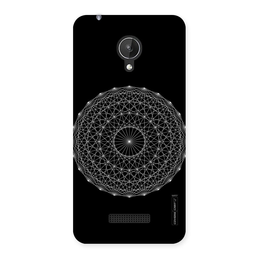 Black Clipart Back Case for Micromax Canvas Spark Q380