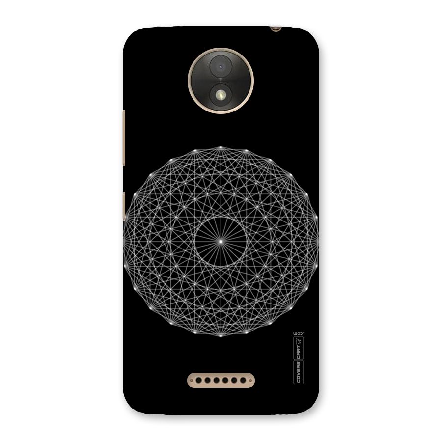 Black Clipart Back Case for Moto C Plus
