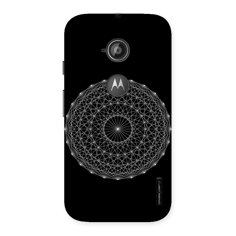Black Clipart Back Case for Moto E 2nd Gen