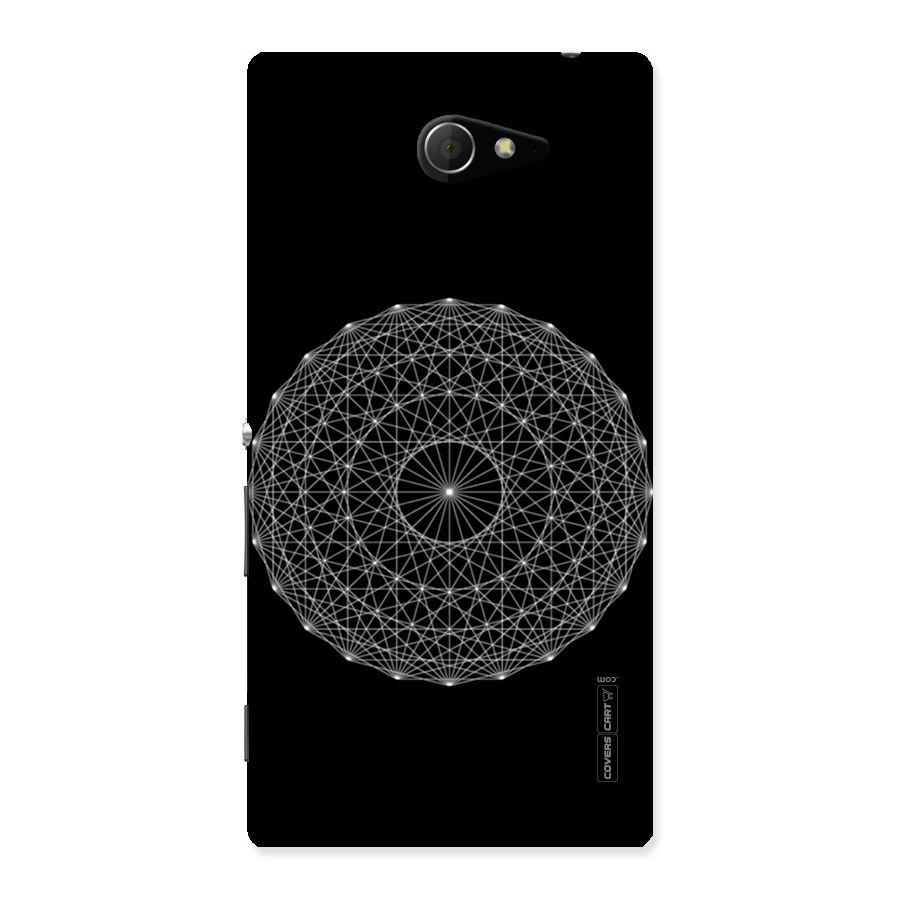 Black Clipart Back Case for Sony Xperia M2