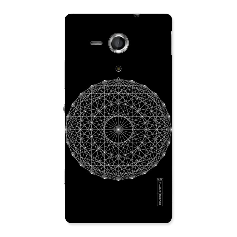 Black Clipart Back Case for Sony Xperia SP