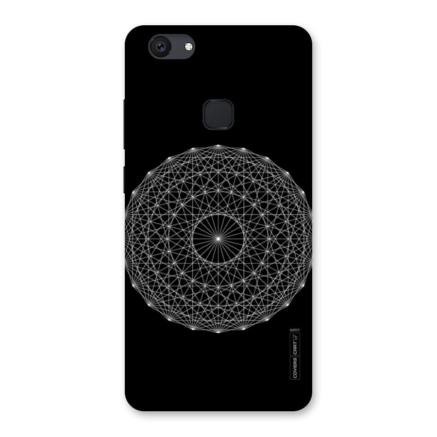 Black Clipart Back Case for Vivo V7 Plus