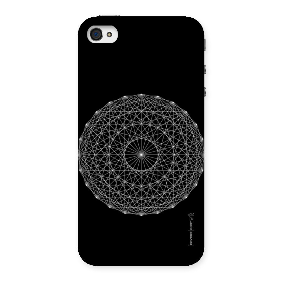 Black Clipart Back Case for iPhone 4 4s