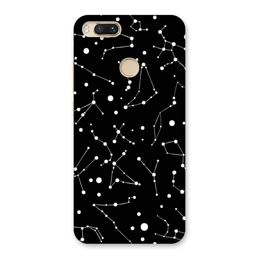 Black Constellation Pattern Back Case for Mi A1