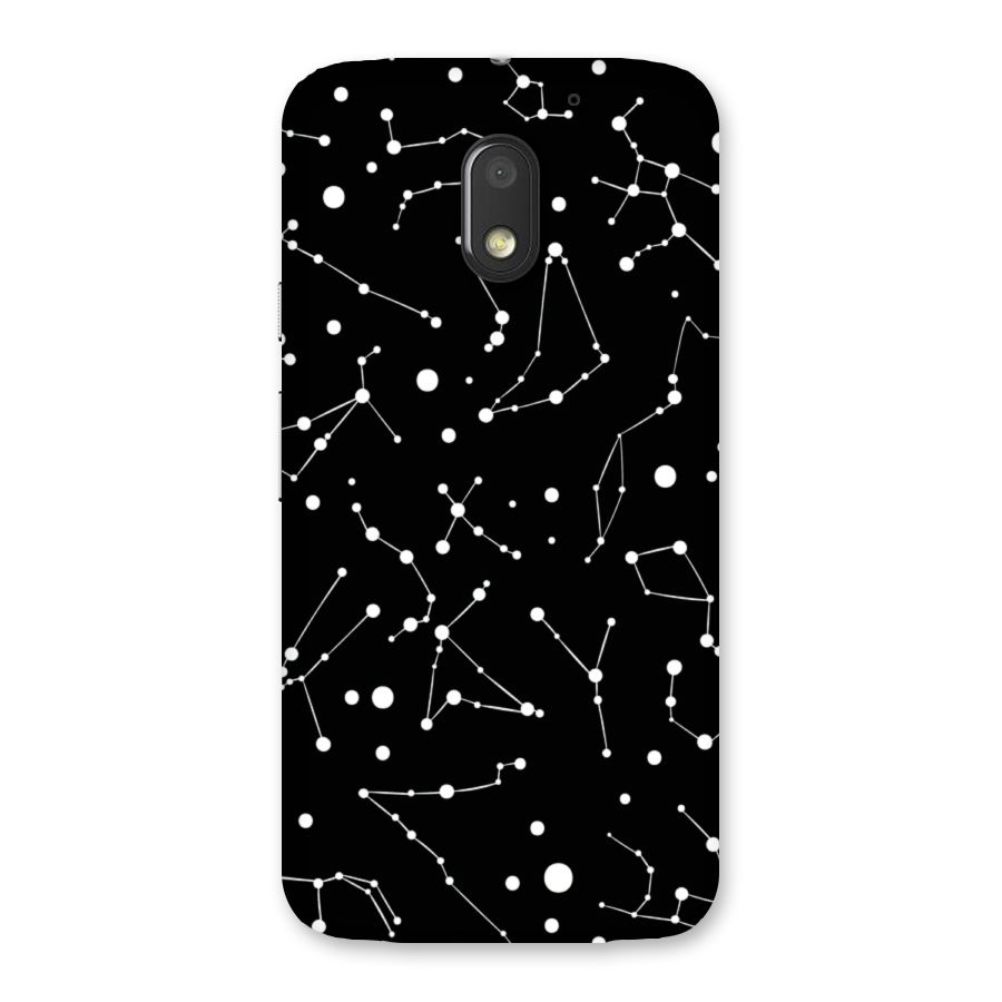 Black Constellation Pattern Back Case for Moto E3 Power
