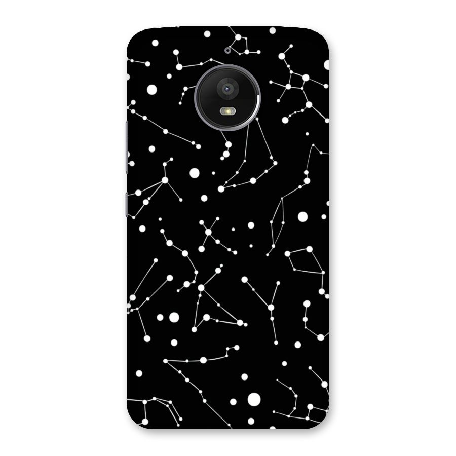 Black Constellation Pattern Back Case for Moto E4 Plus