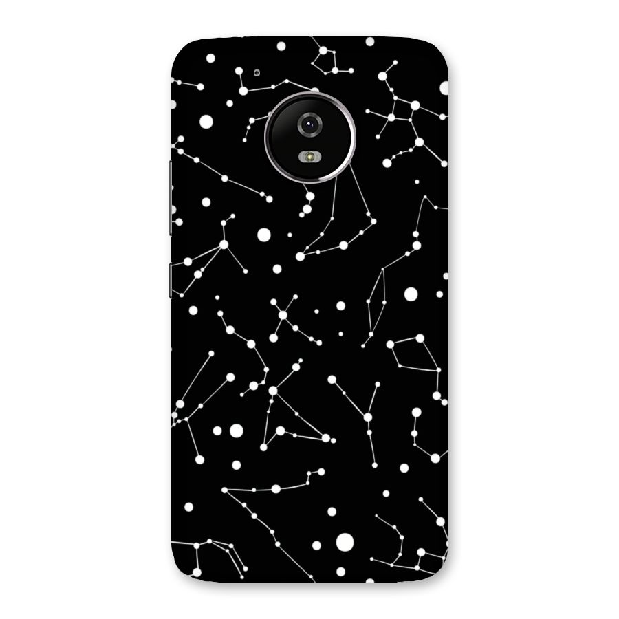 Black Constellation Pattern Back Case for Moto G5