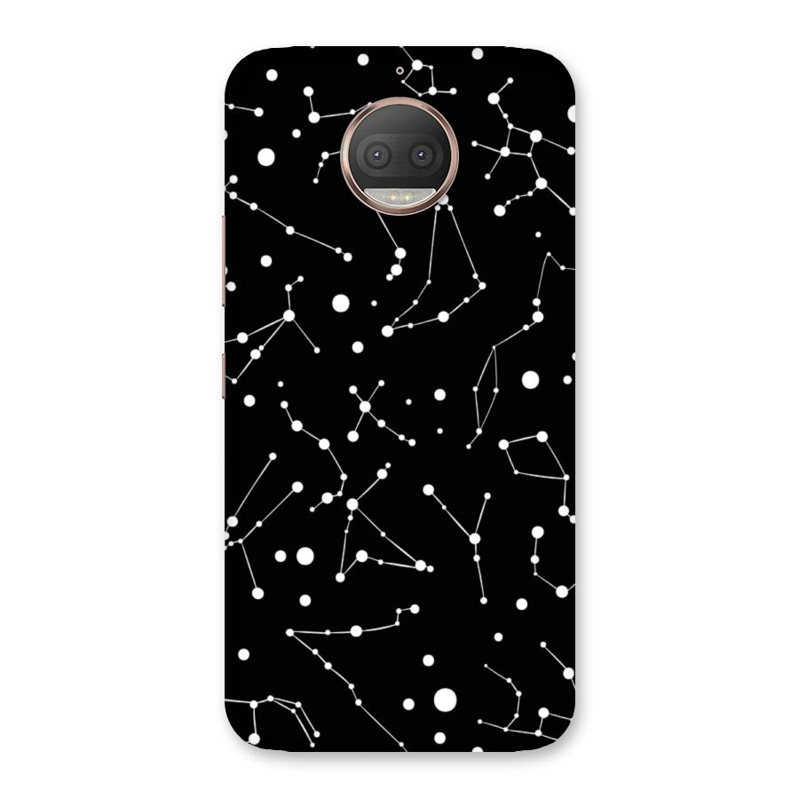 Black Constellation Pattern Back Case for Moto G5s Plus