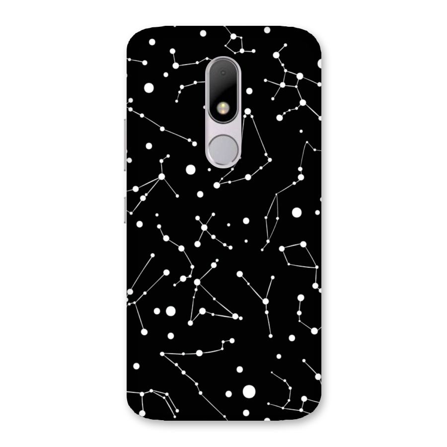 Black Constellation Pattern Back Case for Moto M